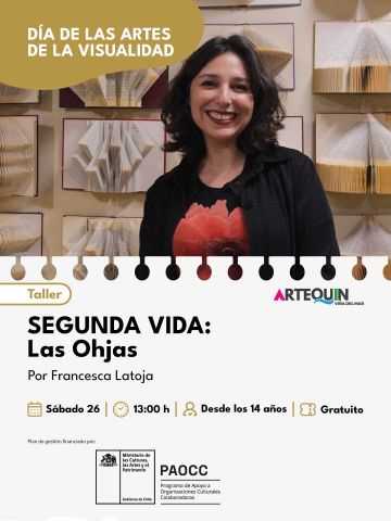 Museo Artequin Viña del Mar,celebra el Díade las Artes de la Visualidad con taller deintervención artística de libros.